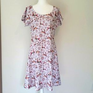 Deer & Snowflake dress, women's size 2XL. Cow Cow brand.